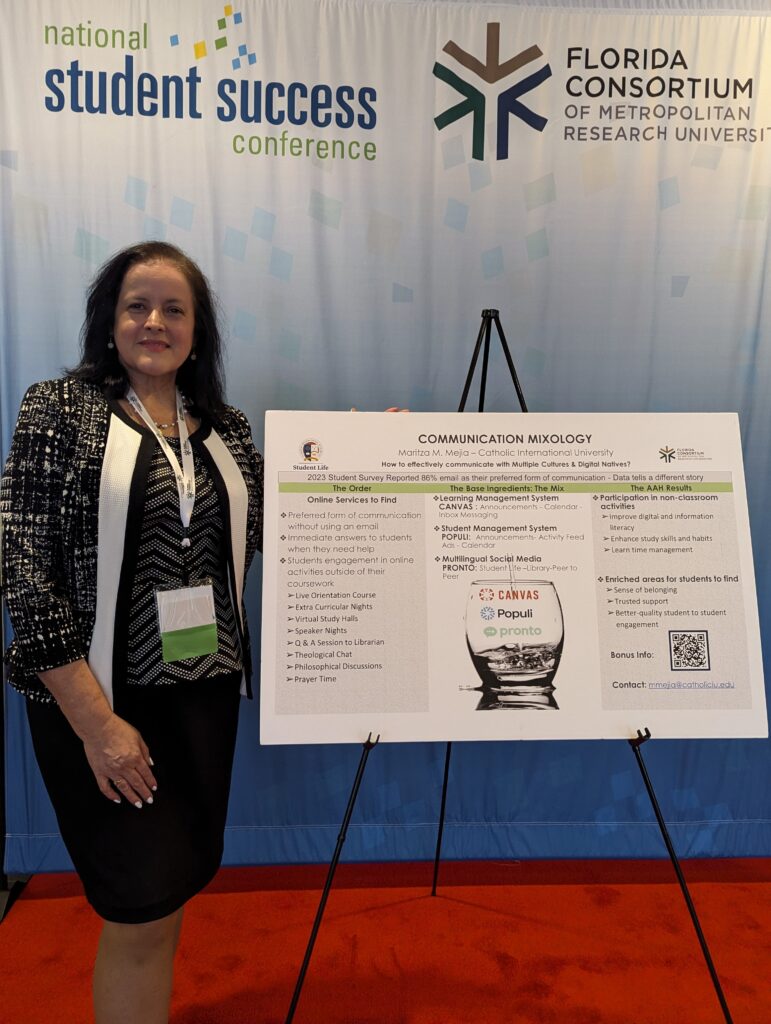 How to Engage Students in the Online Space – Insights from Maritza Mejia’s Presentation at the National Student Success Conference 1 PosterPresenting feb. 24 25 Mejia